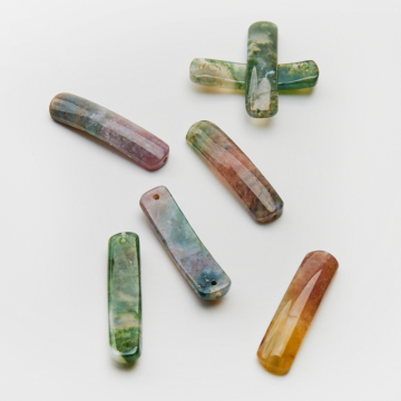 Agat indyjski łącznik do bransoletki 36x9,5mm