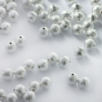 Metalowa kulka w kropeczki 8mm