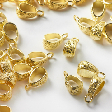 Duża metalowa krawatka ozdobna 17,5mm