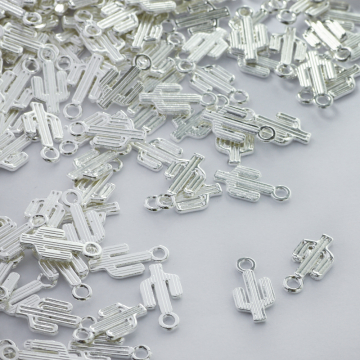 Metalowa zawieszka kaktus 15mm