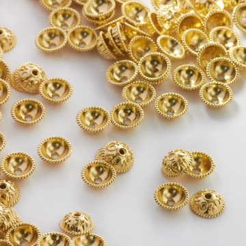 Metalowa czapeczka ozdobna 9mm