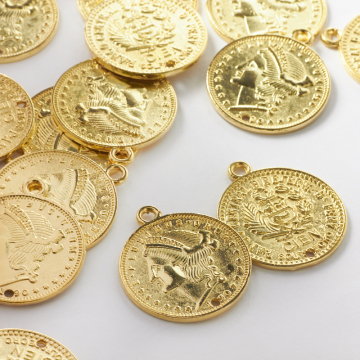 Metalowa zawieszka moneta 25mm