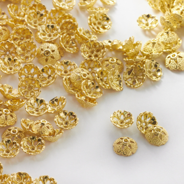 Metalowa czapeczka ozdobna 8mm