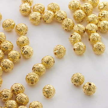 Metalowy koralik kulka ozdobna 7,5mm