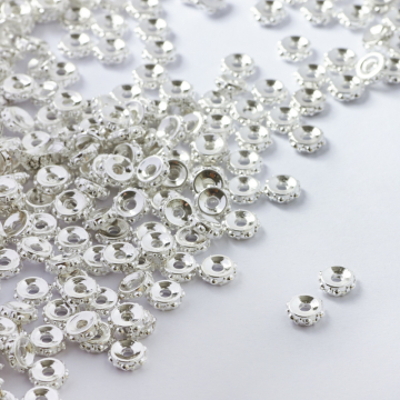 Koralik metalowy oponka wklęsła 5,5mm