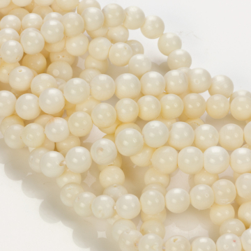Koral bambusowy kulka mleczna 7-8mm