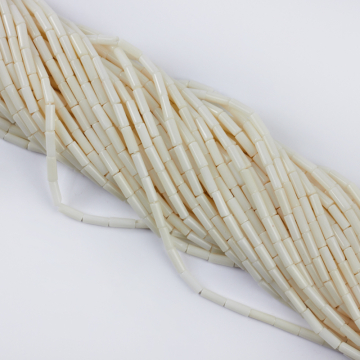 Koral biały słupek 9x3mm Koral biały słupek 9x3mm