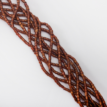 Złoty koral wałeczki 3,5x3mm