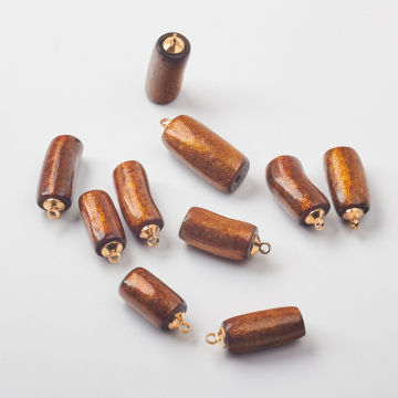 Koral złoty słupek zawieszka ze złotą zawieszką 30x10mm