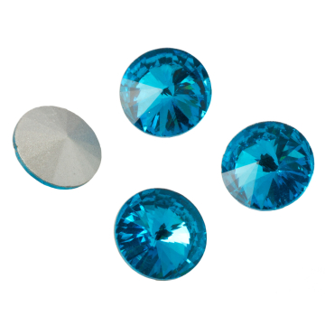 Kryształek rivoli dark indicolite 14mm