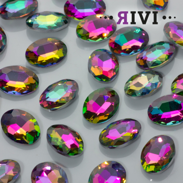 Kaboszon kryształowy virail medium 13x18mm