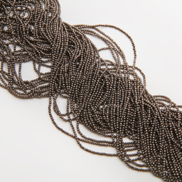 Kryształki kulki fasetowane bronze 2mm