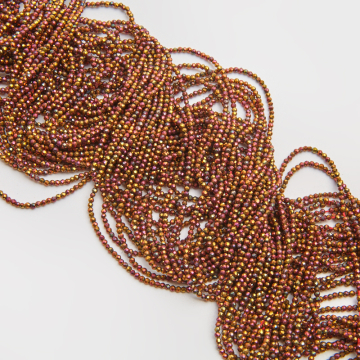 Kryształki kulki fasetowane fire red 2mm