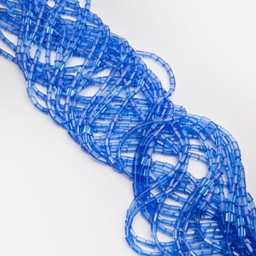 Kryształki słupki fasetowane Blue topaz 4,5x8,5mm