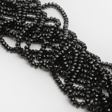 Kryształki oponki fasetowane jet 5x7,5mm