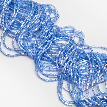 Kryształki słupki fasetowane blue topaz AB 2,5x4,5mm