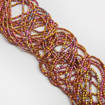 Kryształki walce fasetowane fire red 3,5x4mm