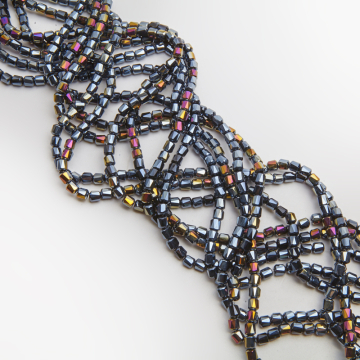 Kryształki walce fasetowane hematite AB 5x5,5mm