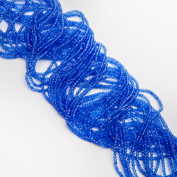 Kryształki kulki fasetowane navy 3mm