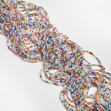 Kryształki kulki fasetowane multicolor 3mm