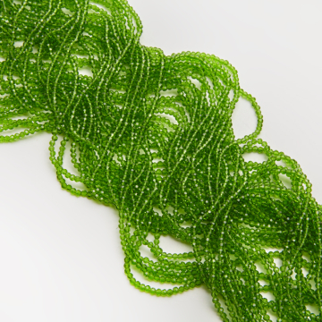 Kryształki kulki fasetowane green 3mm