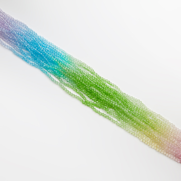 Kryształki oponki fasetowane multicolor 3,5x4mm