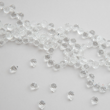 Kryształki drop fasetowane crystal 10mm