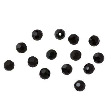Kryształki kulki fasetowane 32 cuts jet 6mm