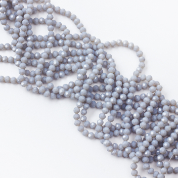 Kryształki kulki fasetowane 32 cuts grey  6mm