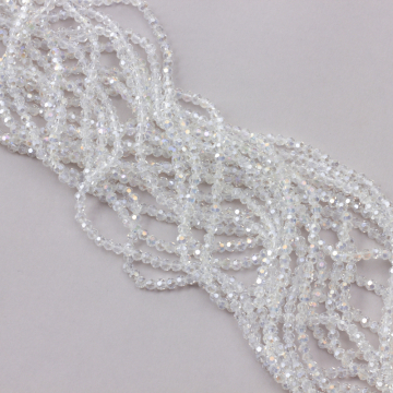 Kryształki kulki fasetowane 96 cuts crystal AB 4mm