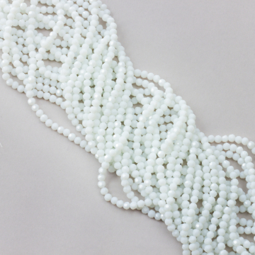 Kryształki kulki fasetowane 32 cuts white ice 4mm