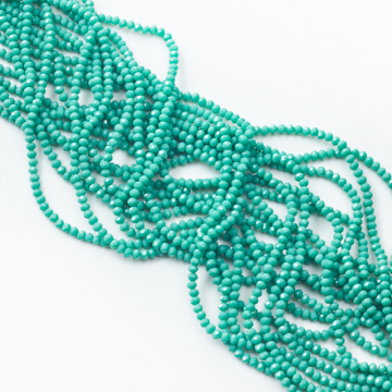 Kryształki oponki fasetowane turquise 3x4mm