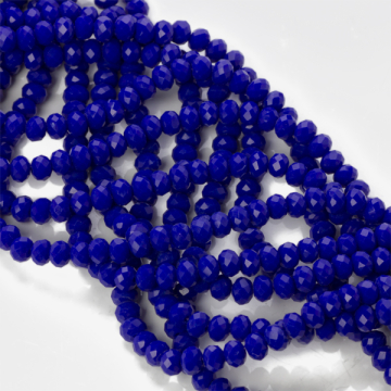 Kryształki oponki fasetowane cobalt 3x4mm