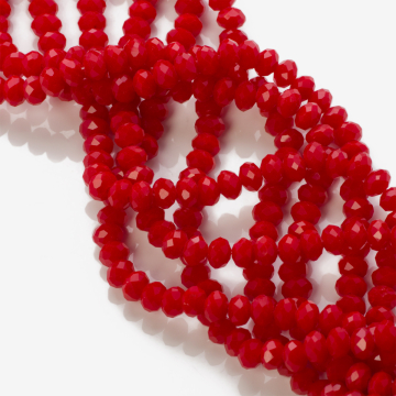 Kryształki oponki fasetowane porcelain siam 5x6mm