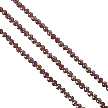 Kulka fasetowana garnet AB 8mm