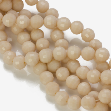 Kryształki kulki 96 cutts ecru  10mm