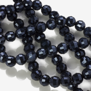 Kryształki kulki 96 cutts blue hematite 10mm