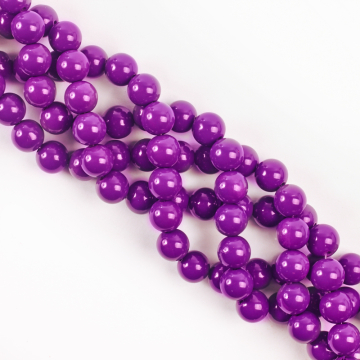 Koraliki szklane powlekane jagodowe 10mm