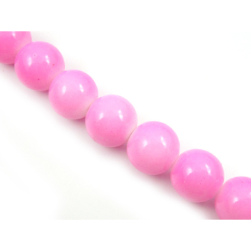 Kulki szklane malowane różowe 12mm