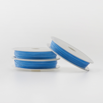 Linka stalowa 0,45mm błękitna 28m