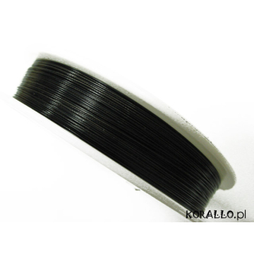 Linka stalowa powlekana 0.5mm czarna