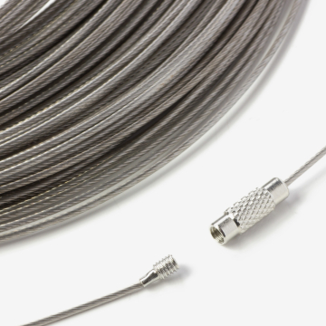 Linka stalowa z zapięciem 1mm