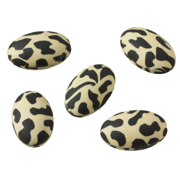 Owal fimo beżowy 30x20mm