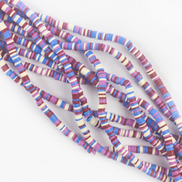 Koraliki Katsuki z modeliny fioletowe 4mm