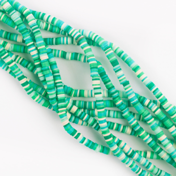 Koraliki Katsuki z modeliny turkusowe 4mm