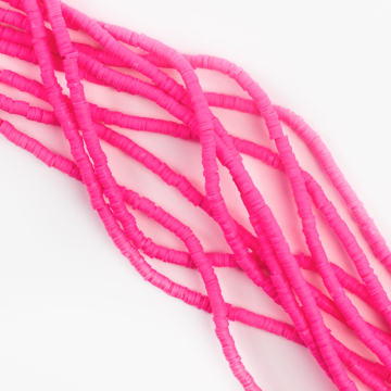 Koraliki Katsuki z modeliny różowe 4mm