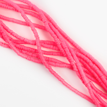 Koraliki Katsuki z modeliny różowe 4mm