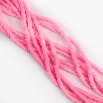 Koraliki Katsuki z modeliny różowe 4mm