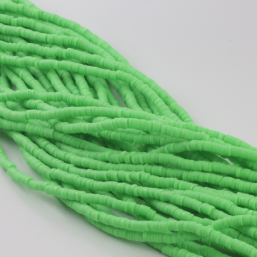 Koraliki Katsuki z modeliny zielone 4mm