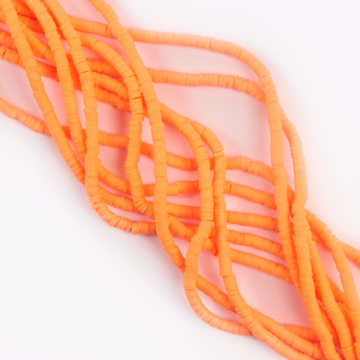 Koraliki Katsuki z modeliny pomarańczowe 4mm